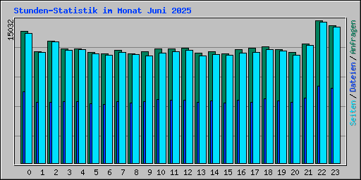 Stunden-Statistik im Monat Juni 2025
